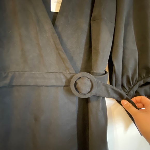 Zara Suede V Neck Long Sleeve mini dress - Picture 5 of 6